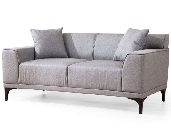 Καναπές Διθέσιος Petra 560ARE1526 163x69x86cm Light Grey