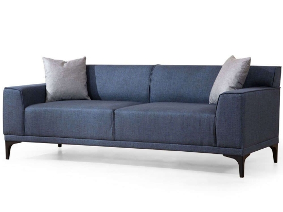 Καναπές Τριθέσιος Petra 560ARE1529 212x69x86cm Blue