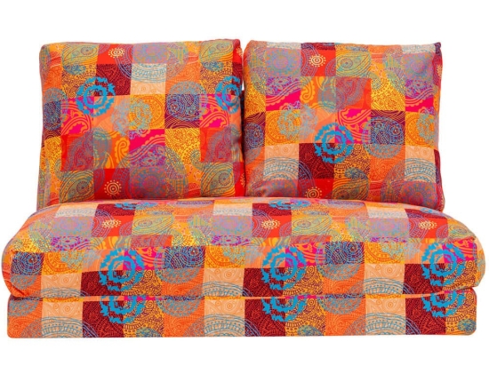 Πουφ Διθέσιο Αναδιπλούμενο Taida 859FTN2705 120x68x62cm Multi