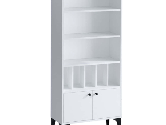 Βιβλιοθήκη Spica 393MRD1231 60x30x175cm White