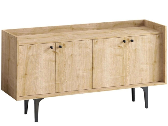 Μπουφές Navi 393MRD1235 150x40x80cm Oak Μοριοσανίδα, Μελαμίνη