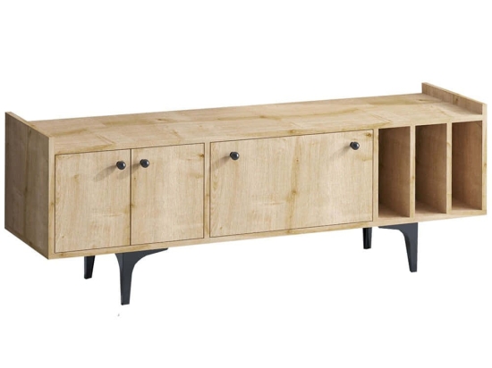 Έπιπλο Tηλεόρασης Antares 393MRD1242 150x35x57cm Oak
