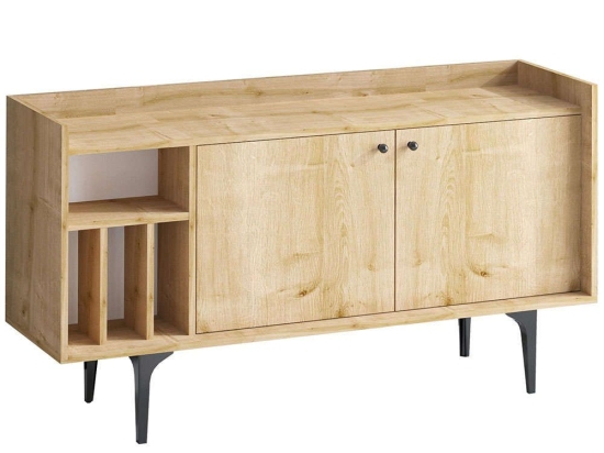 Μπουφές Canopus 393MRD1243 150x40x80cm Oak Μοριοσανίδα, Μελαμίνη