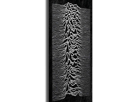 Πίνακας Καμβάς 227WRZ1303 30x80cm Black-White Wallity Κάθετοι Ξύλο, Καμβάς