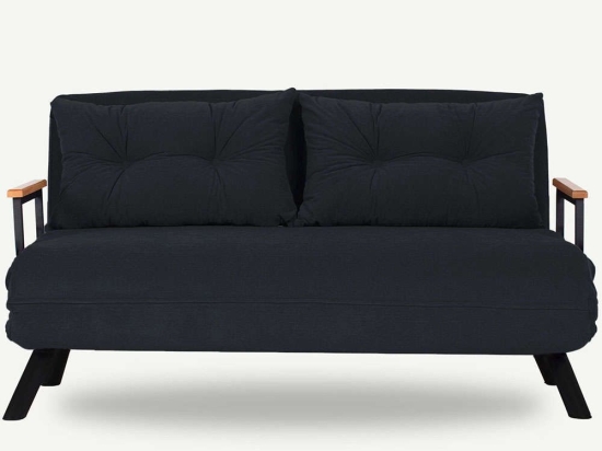 Καναπές - Κρεβάτι Διθέσιος Sando 859FTN2706 133x78x78cm Black