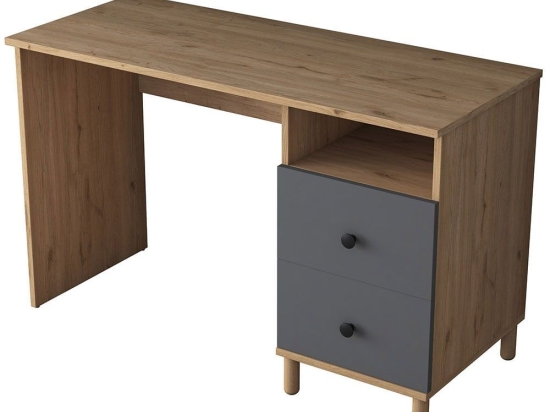 Γραφείο 893RAN3332 120x50x73,8cm Walnut-Anthracite