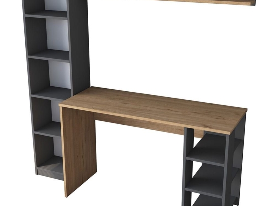 Γραφείο 893RAN3338 160x45x161,8cm Walnut-Anthracite
