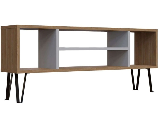 Έπιπλο Τηλεόρασης Garvin 935CMN1438 120x25x46,6cm Oak-White