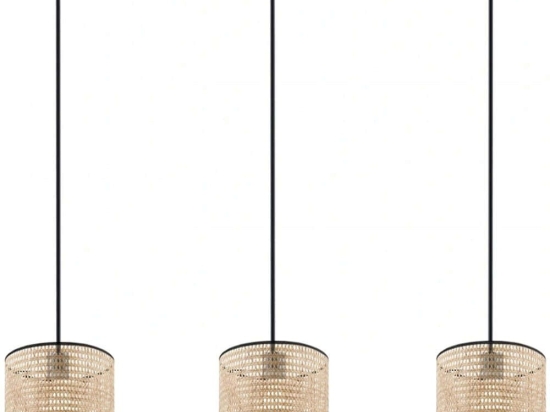 Φωτιστικό Οροφής - Ράγα 780SGN4560 70x15x80cm 3xE14 40W Natural-Black Opviq