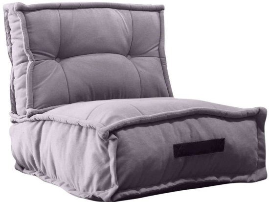 Πουφ Omi 379VLV3402 60x60x62cm Grey