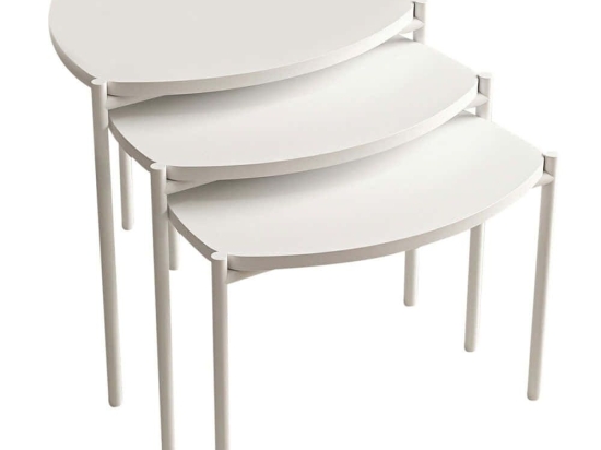 Ζιγκόν Lenny (Σετ 3Τμχ) 506MNR1222 45x45x45/40/35cm White