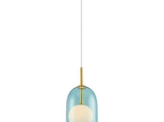 Φωτιστικό Οροφής Krakow 701CHD1248 Φ19x12cm 1xG9 2W Gold-Blue Opviq