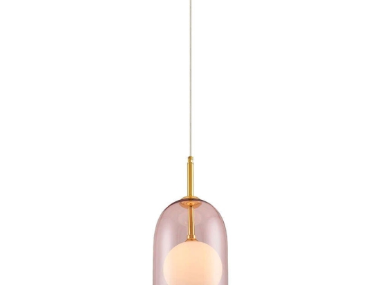Φωτιστικό Οροφής Krakow 701CHD1249 Φ19x12cm 1xG9 2W Gold-Pink Opviq