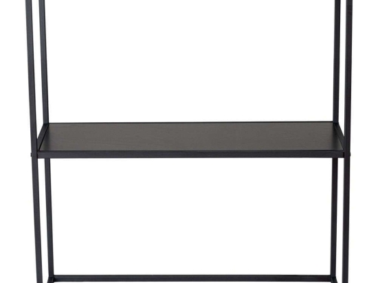 Κονσόλα Andas 706CLN1107 80x30x85cm Black Μελαμίνη,Μέταλλο