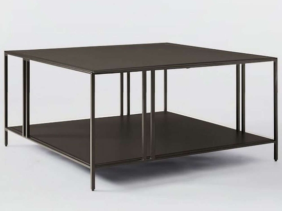 Τραπέζι Σαλονιού Uranus 706CLN1130 80x80x40cm Black