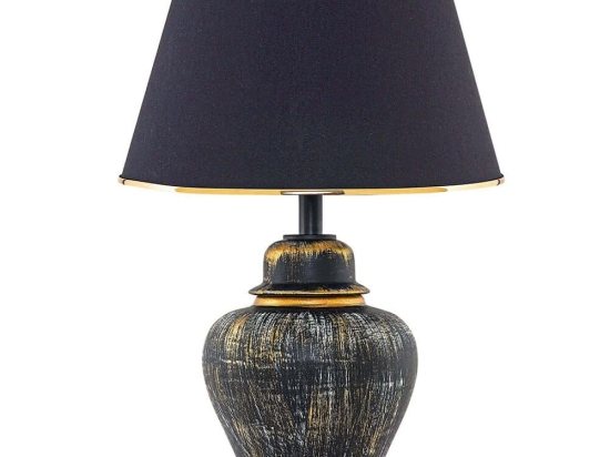 Φωτιστικό Επιτραπέζιο 687HMY2115 30x50cm E27 40W Gold-Black Opviq