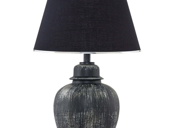 Φωτιστικό Επιτραπέζιο 687HMY2116 30x52cm E27 40W Black-Silver Opviq