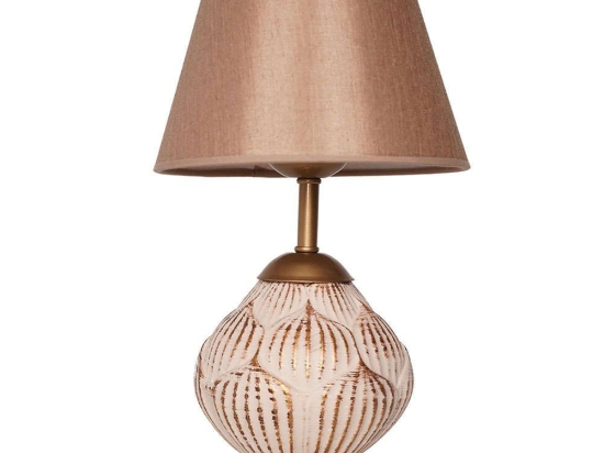 Φωτιστικό Επιτραπέζιο 687HMY2149 15x40cm E27 40W Cream-Gold Opviq