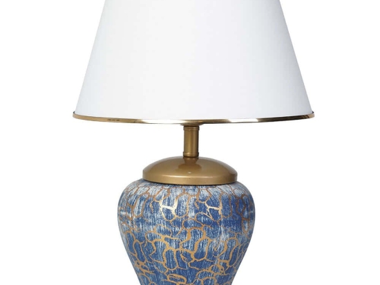 Φωτιστικό Επιτραπέζιο 687HMY2159 30x50cm E27 40W Multi-Blue Opviq