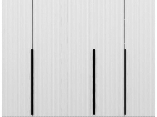 Ντουλάπα Πεντάφυλλη Kale Plus 506MNR2604 225x52x210cm White Πεντάφυλλη