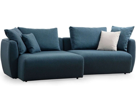 Καναπές Γωνιακός Maya 560ARE1879 255x127x65cm Blue