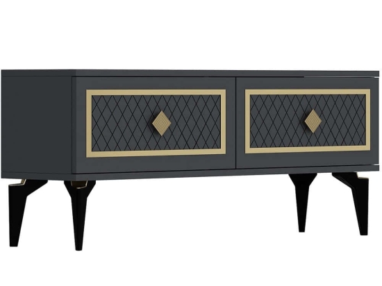 Έπιπλο Τηλεόρασης Arel 475OLV2645 120x29,6x49cm Anthracite-Gold