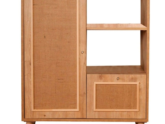 Ντουλάπι Jut 998VOW1164 90x40x110cm Oak Γιούτα,Ξύλο