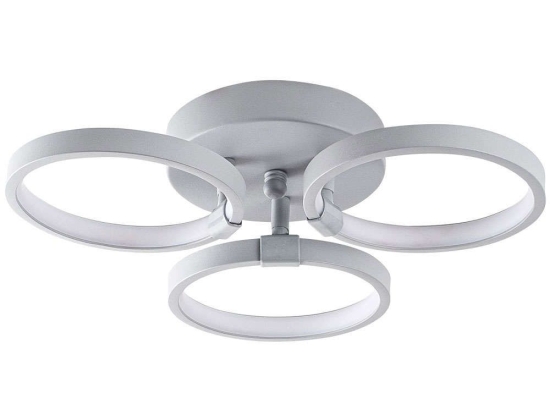 Φωτιστικό Οροφής - Πλαφονιέρα Halk 119FRS1540 37x32x9cm Led 18W 3000K Grey Opviq
