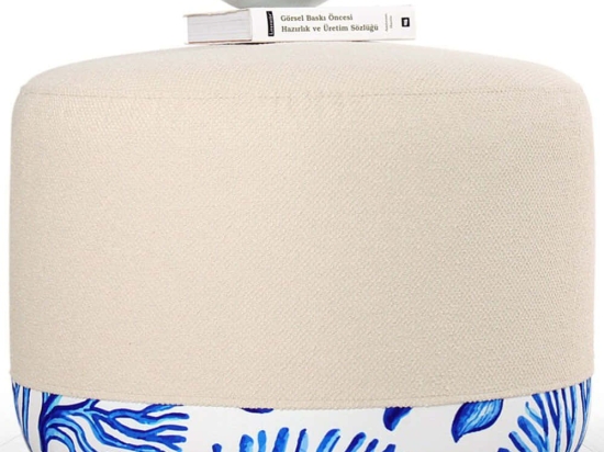 Σκαμπό Lagone 209FLF1355 Φ54x39cm Multi