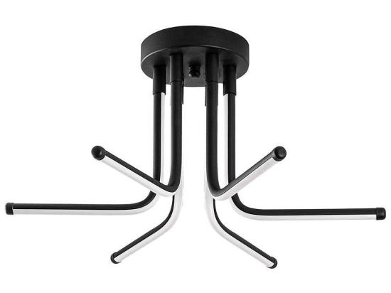 Φωτιστικό Οροφής - Πλαφονιέρα Leddaisy 119FRS1557 55x55x25cm Led 28W 3000K Black Opviq