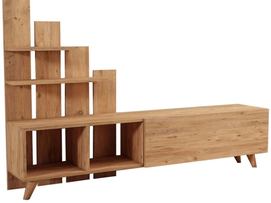 Έπιπλο Τηλεόρασης Vale 505CRL1911 160x33x115cm Pine