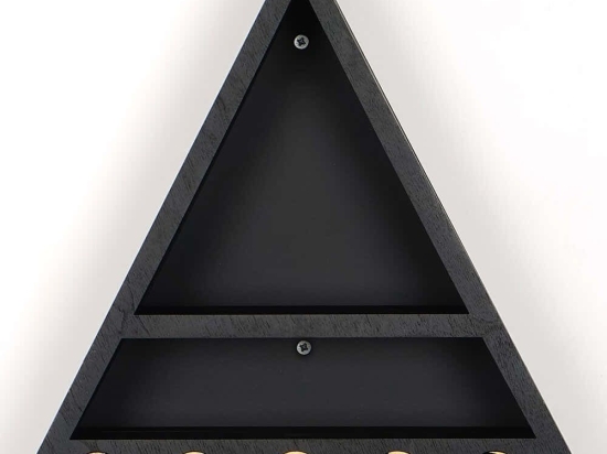 Ράφι Τοίχου 792EVL1931 30x6x30cm Black