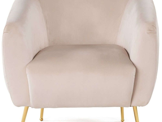 Πολυθρόνα Eses 560ARE1893 70x82x82cm Beige-Gold