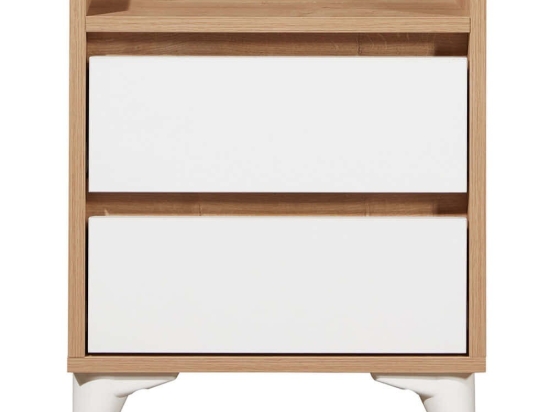 Κομοδίνο Tuvalle 230TVL1902 45x40x59cm White-Oak