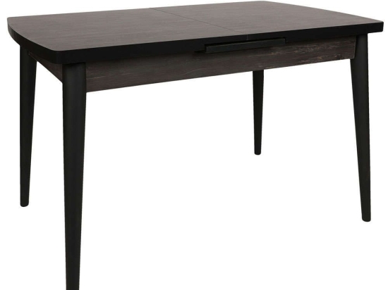 Τραπέζι Επεκτεινόμενο Inci 974NMB1507 129/157x80x79cm Black Πλαστικό,Μοριοσανίδα
