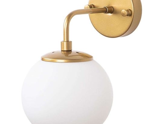 Φωτιστικό Τοίχου - Απλίκα Horn 942FLG2178 15x27cm 1xE14 40W Gold-White Opviq