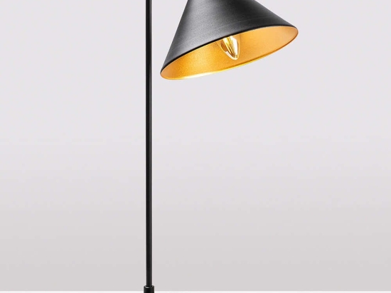 Φωτιστικό Επιτραπέζιο Konika 942FLG1821 24x26x50cm 1xE14 40W Black-Gold Opviq