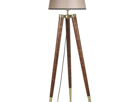 Φωτιστικό Δαπέδου Stil 534LUN4392 45x165cm E27 40W Walnut-Beige Opviq