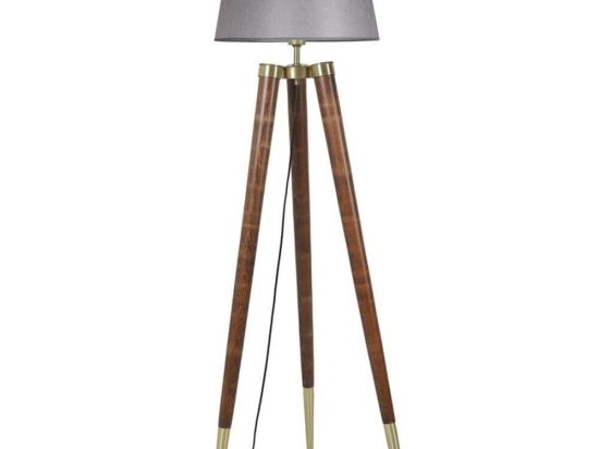 Φωτιστικό Δαπέδου Stil 534LUN4393 45x165cm E27 40W Walnut-Grey Opviq
