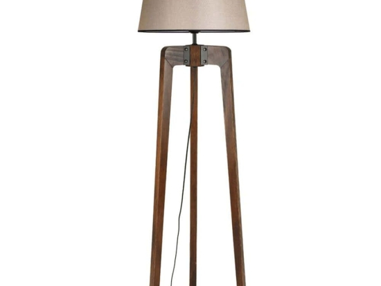 Φωτιστικό Δαπέδου Cagla 534LUN4412 42x170cm E27 40W Walnut-Beige Opviq