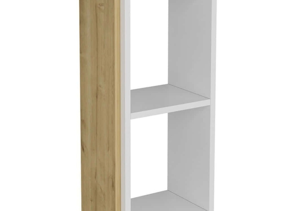 Ραφιέρα Τοίχου Zera 475OLV1509 35x19,6x72cm Oak-White