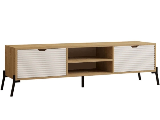 Έπιπλο Τηλεόρασης Nost 835PUQ3078 160x40x41cm Oak-White