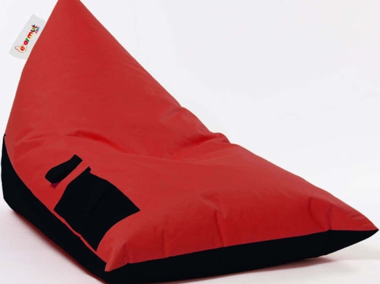 Πουφ Αδιάβροχο Pyramid 248FRN1205 145x90x35cm Red-Black