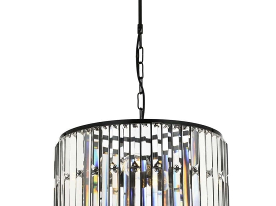 Φωτιστικό Οροφής 301AUR1148 Φ40x70cm 3xE27 40W Black Opviq
