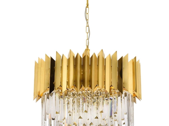 Φωτιστικό Οροφής 301AUR1173 Φ55x70cm 8xE27 40W Gold Opviq