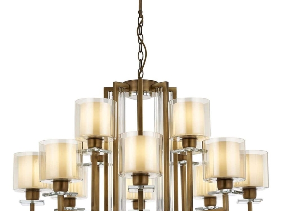 Φωτιστικό Οροφής 301AUR1192 Φ105x100cm 12xE27 40W Gold Opviq