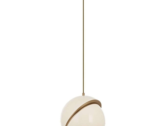 Φωτιστικό Οροφής 301AUR1299 Φ30x90cm 1xE27 80W White-Gold Opviq