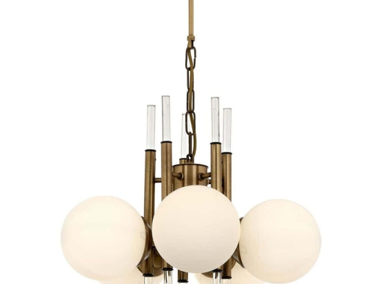 Φωτιστικό Οροφής 301AUR1334 Φ50x60cm 5xE27 40W Gold Opviq