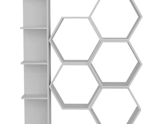 Βιβλιοθήκη Sueno 322RTC1110 140x29,6x177,4cm White