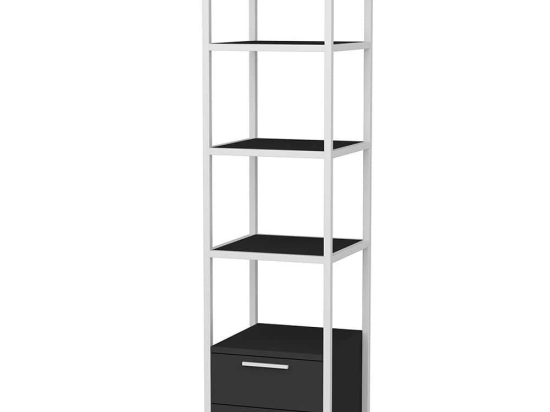 Ραφιέρα Δαπέδου Robbins 322RTC1123 39x39x160cm White-Anthracite